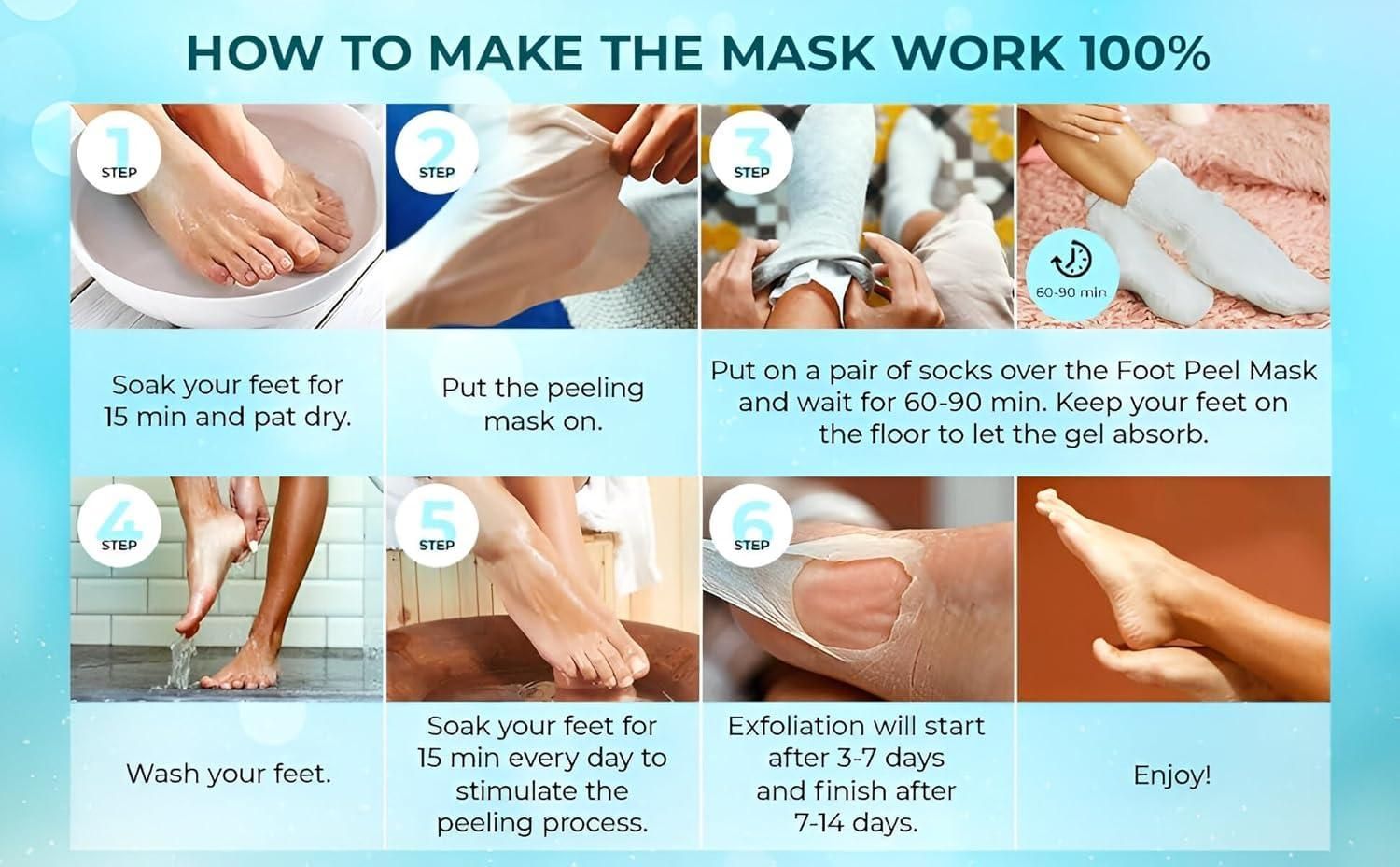 Foot Peeling Mask for Dead Skin Removal